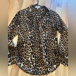 Express Animal Print Portofino Shirt